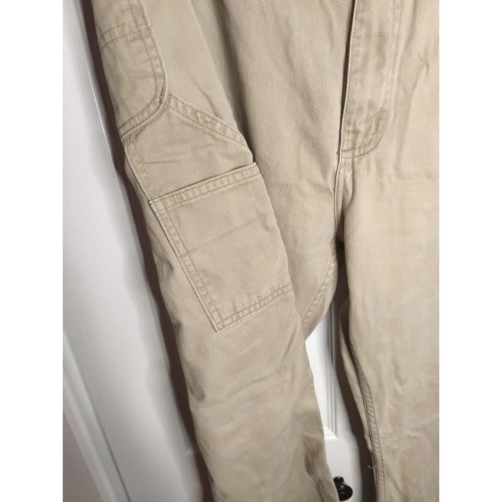 Carhartt‎ Men's 40x34 Relaxed Fit Tan Khaki Carpenter Work Jeans 2865